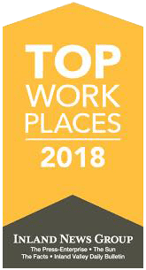 Inland News Group Top Work Places 2018 Award