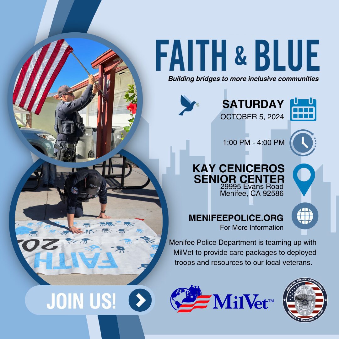 Faith & Blue 2024 - Menifee Police Department